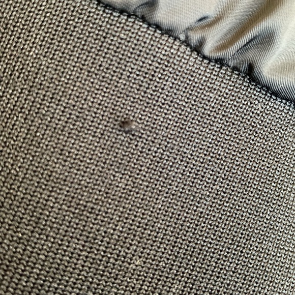 FREE PEOPLE Midnight Satin Bomber Jacket LARGE Black gorgeous - Picture 13 of 13